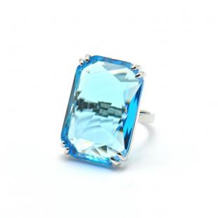 Кольцо бижутерия<br> 012211138N, кристалл "swarovski"