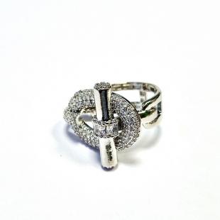 Кольцо<br> 012211304A, куб.цирконий