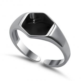 Серебряное кольцо<br> 012231183B, эмаль