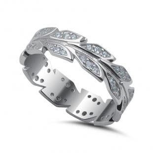 Серебряное кольцо<br> 012236152A, куб.цирконий