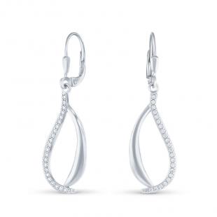 Серьги<br> 020039-308-202, куб.цирконий