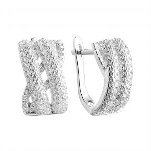 Серьги<br> 0220911051A, куб.цирконий