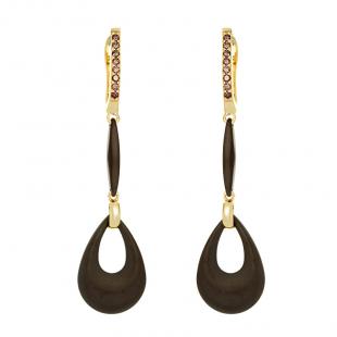 Серьги<br> 0220911108GP-P-M, керамика матовая, куб.цирконий