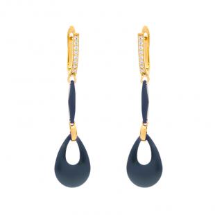 Серьги<br> 0220911108PGP-C-M, керамика матовая, куб.цирконий