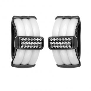 Серьги<br> 0220911259A-B, керамика, куб.цирконий