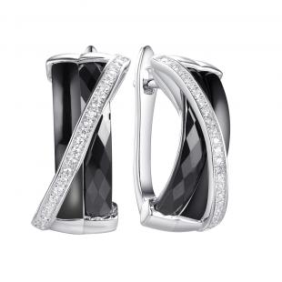 Серьги<br> 0220911262AB, керамика, куб.цирконий