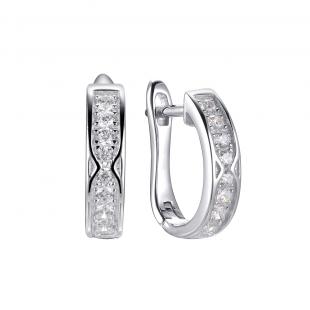 Серьги<br> 0220911273A, куб.цирконий