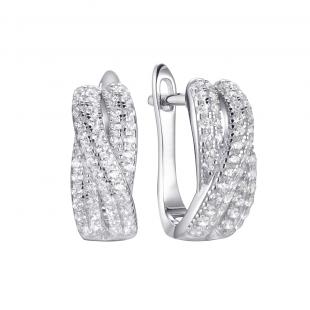 Серьги<br> 0220911448A, куб.цирконий