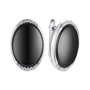 Серьги<br> 0220911486AB, керамика, куб.цирконий