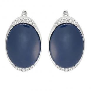 Серьги<br> 0220911486C, керамика, куб.цирконий