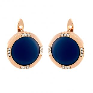 Серьги<br> 0220911489PGP-C-M, керамика матовая, куб.цирконий