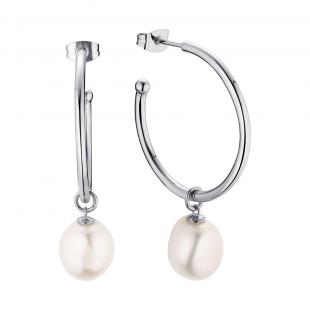 Серьги<br> 0220911527A, жемчуг "барокко" (культ.)