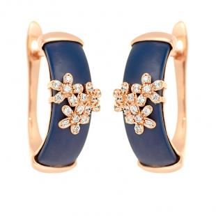 Серьги<br> 0220911562PGP-C-M, керамика матовая, куб.цирконий