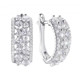 Серьги<br> 0220911608A, куб.цирконий