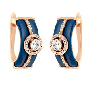 Серьги<br> 0220911728PGP-C-M, керамика матовая, куб.цирконий