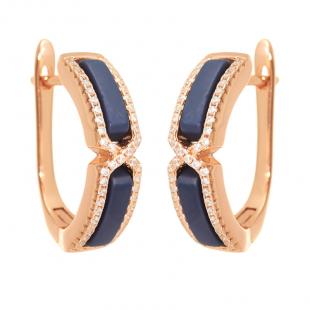 Серьги<br> 0220911733PGP-C-M, керамика матовая, куб.цирконий