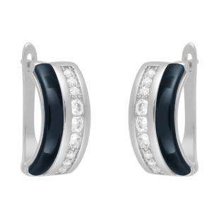 Серьги<br> 0220911771C, керамика, куб.цирконий
