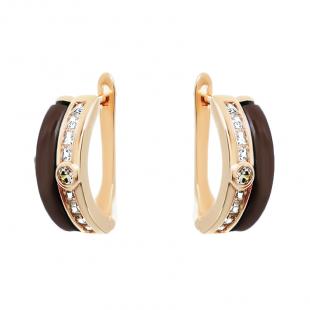 Серьги<br> 0220911781PGP-P, керамика, куб.цирконий