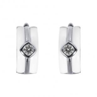 Серьги<br> 0220911797A, керамика, куб.цирконий
