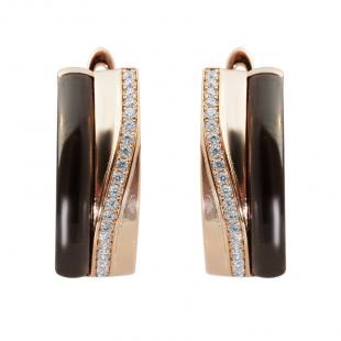Серьги<br> 0220911798PGP-P, керамика, куб.цирконий