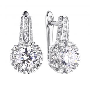 Серьги<br> 0220911811A, куб.цирконий