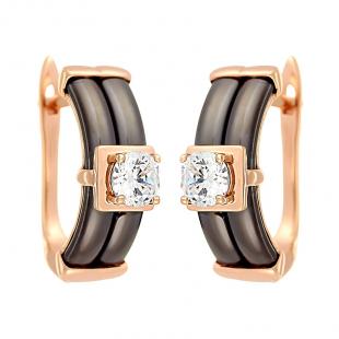 Серьги<br> 0220911818PGP-P, керамика, куб.цирконий