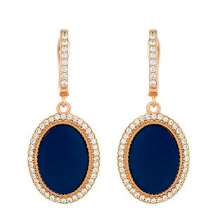 Серьги<br> 0220911857PGP-C-M, керамика матовая, куб.цирконий