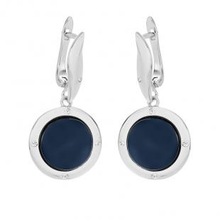 Серьги<br> 0220912177C-M, керамика матовая, куб.цирконий