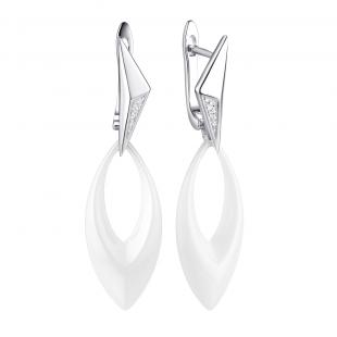 Серьги<br> 0220912194A, керамика, куб.цирконий