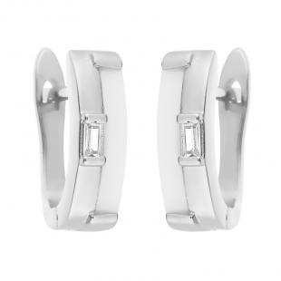 Серьги<br> 0220912232A, керамика, куб.цирконий