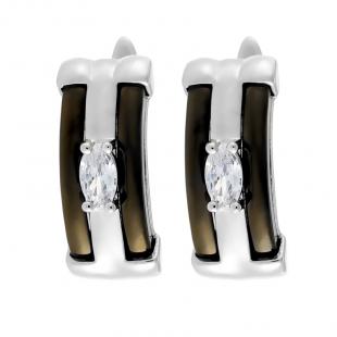 Серьги<br> 0220912261P, керамика, куб.цирконий