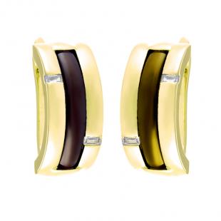 Серьги<br> 0220912262GP-P, керамика, куб.цирконий