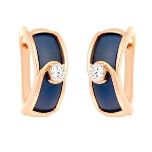 Серьги<br> 0220912275PGP-C-M, керамика матовая, куб.цирконий