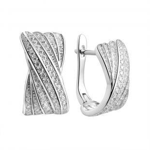 Серьги<br> 0220912315A, куб.цирконий
