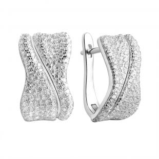 Серьги<br> 0220912324A, куб.цирконий