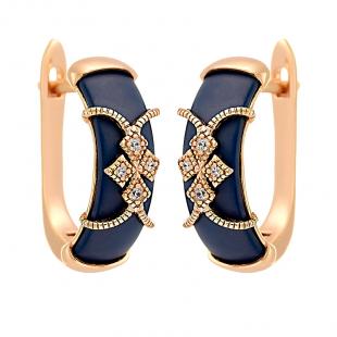 Серьги<br> 0220912359PGP-C-M, керамика матовая, куб.цирконий