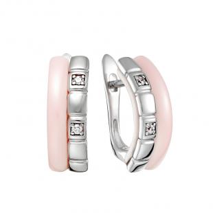 Серьги<br> 0220912839O, керамика, куб.цирконий