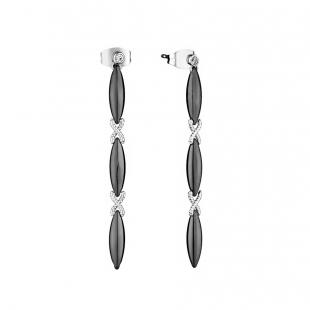Серьги<br> 0220912937AB, керамика, куб.цирконий