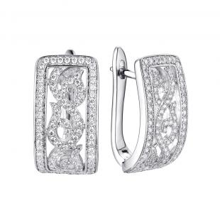 Серьги<br> 0220913044A, куб.цирконий