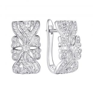 Серьги<br> 0220913045A, куб.цирконий