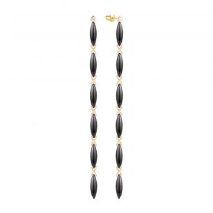 Серьги<br> 0220913131GP-B, керамика, куб.цирконий