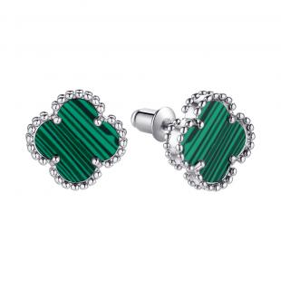 Серьги<br> 0220913287E, малахит и.