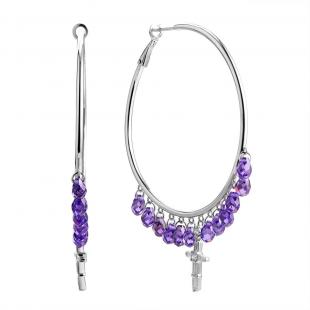 Серьги<br> 0220914009A, куб.цирконий