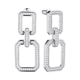Серьги<br> 0220914272A, куб.цирконий