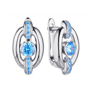 Серьги<br> 0220914369A, куб.цирконий