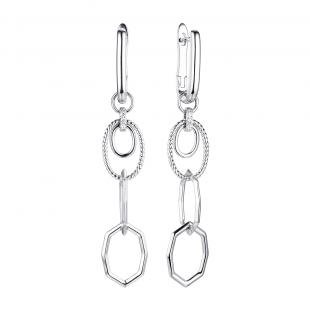 Серьги<br> 0220914485A, куб.цирконий