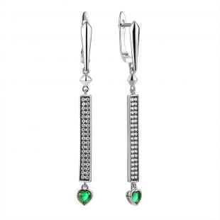 Серьги<br> 0220914504E, ситал, куб.цирконий
