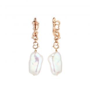 Серьги<br> 0220915592PGP, жемчуг "барокко" (культ.)