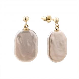 Серьги<br> 0220915778GP, жемчуг "барокко" (культ.)