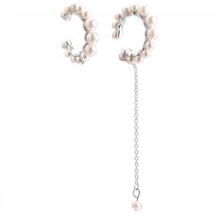 Серьги<br> 0220916609A, жемчуг (культ.), жемчуг и.